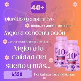 Cápsulas 40+ 💊